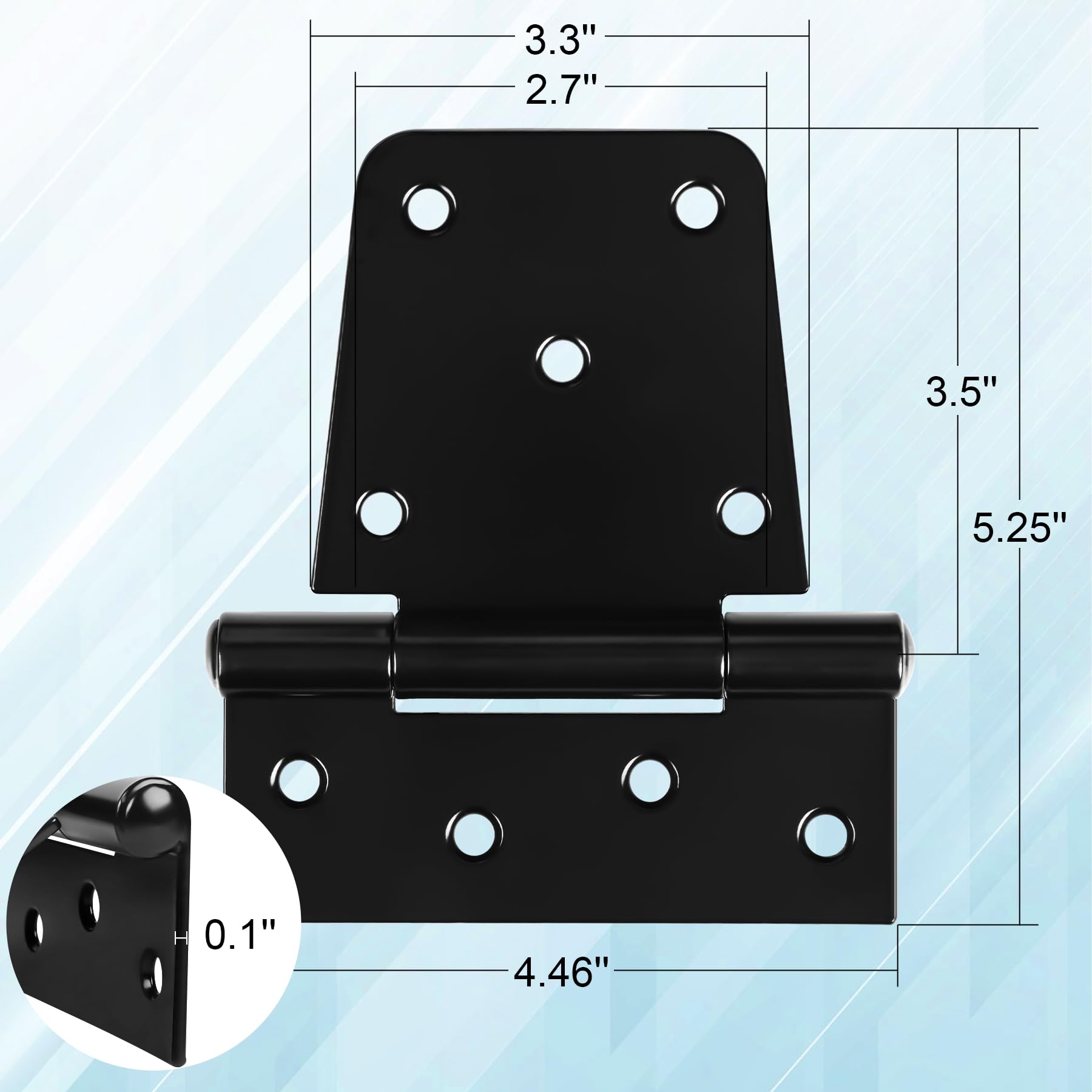 Inchoco gate hinge bearing design enables smooth operation