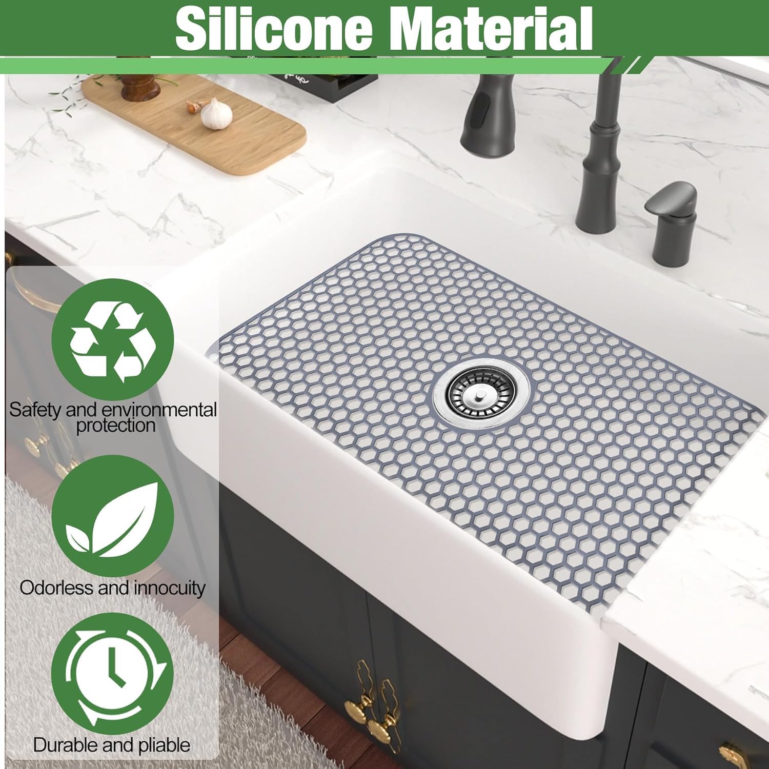 Inchoco hollow drainage design prevents water pooling on the mat.