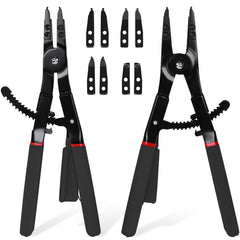 Inchoco Snap Ring Pliers set with 16in internal/external tips for quick maintenance tasks.