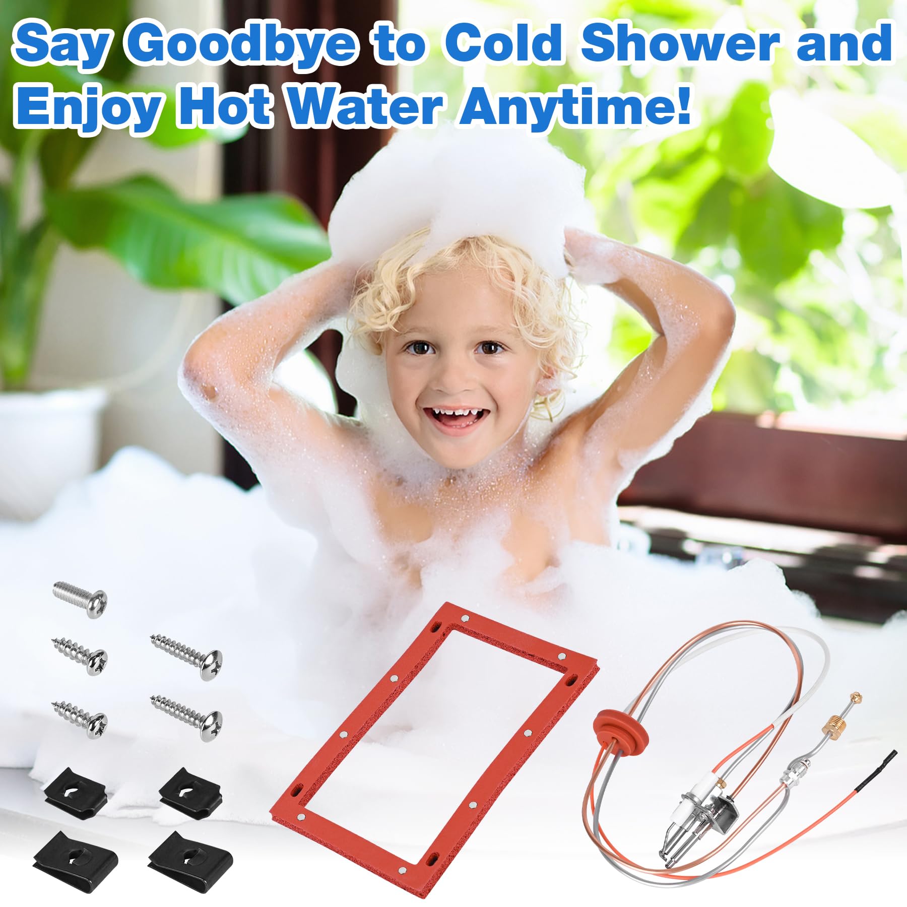 Inchoco SP20075 replacement kit shows compatibility with Rheem and GE models