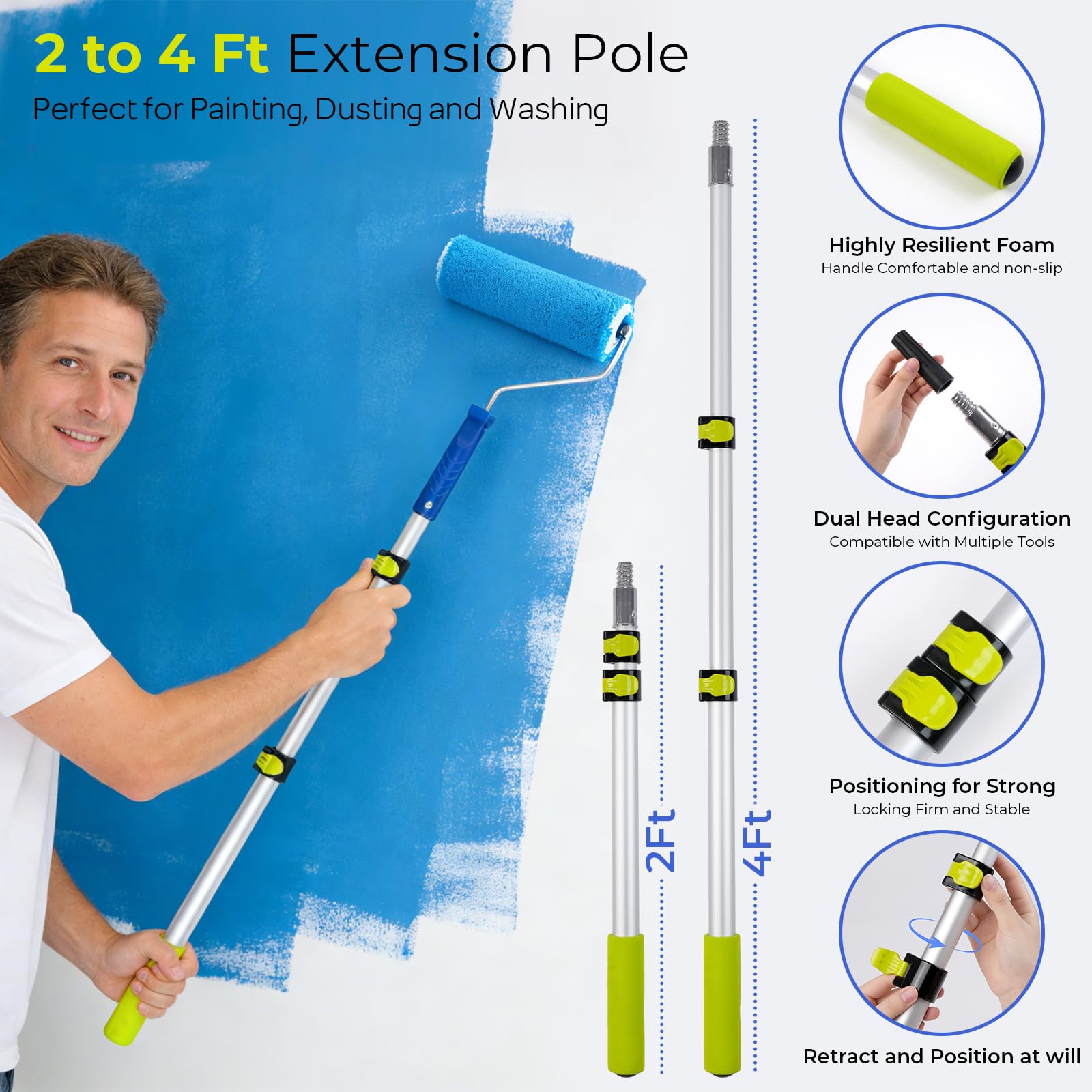 INCLY 9-inch paint roller ensures smooth finish on large surfaces.