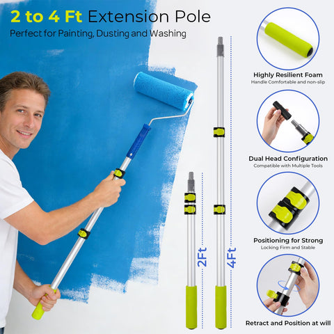 INCLY 9-inch paint roller ensures smooth finish on large surfaces.