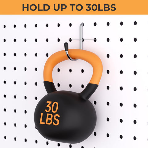 INCLY hardened steel pegboard hook delivers durability for daily tasks.