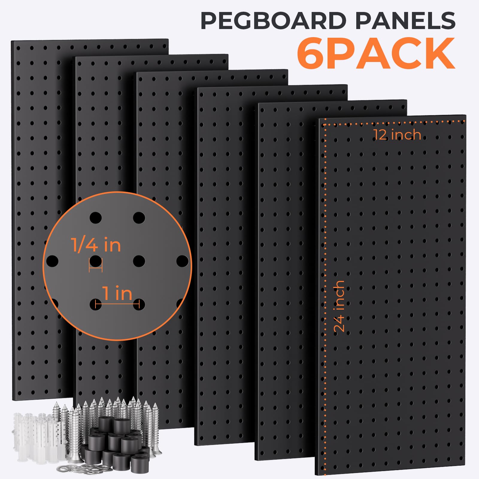 INCLY metal pegboard hooks closeup showing durable steel hooks.