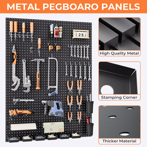 INCLY paper towel holder and steel tray for workshop cleanliness.