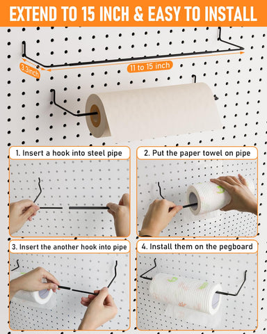 INCLY pegboard cups organized small parts for quick access
