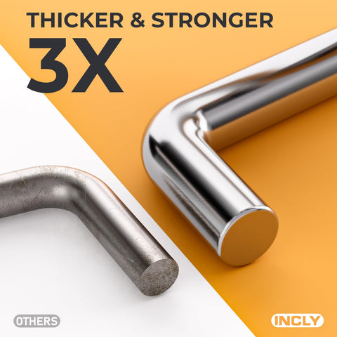 3x-thick steel construction provides durable, long-lasting performance.