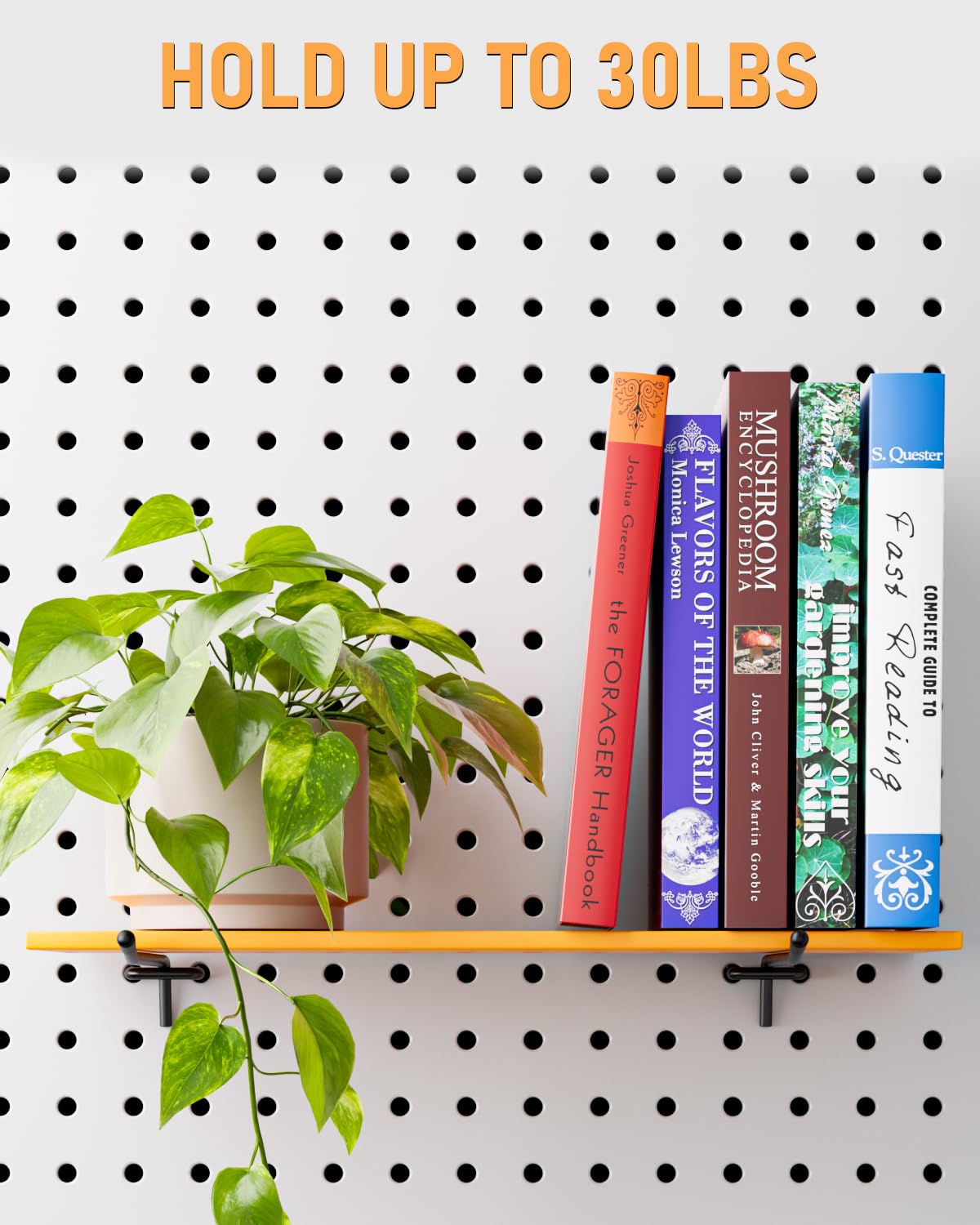 INCLY pegboard tool organizer shown saving space in a cluttered garage.