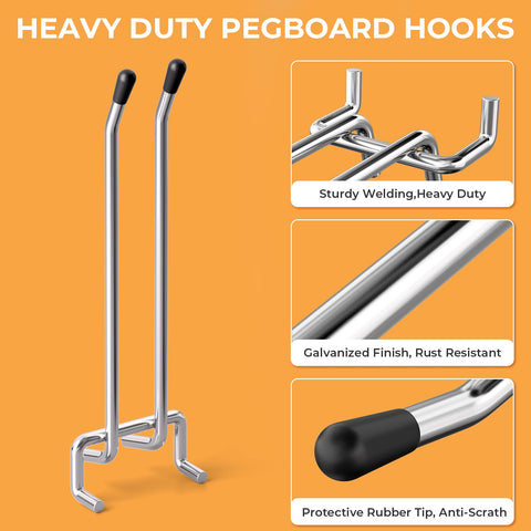 Each hook supports up to 40 lbs on compatible boards.