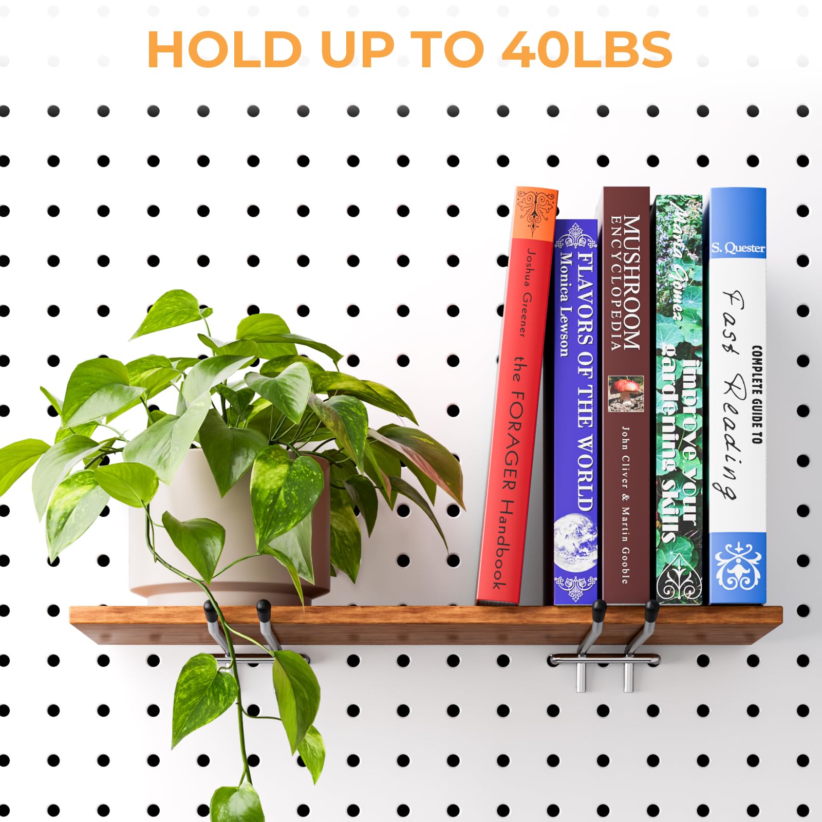 Designed for both metal and non-metal pegboards with 2-inch spacing.