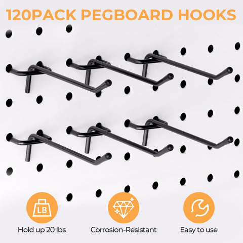 INCLY pegboard hook system for flexible wall-mounted organization