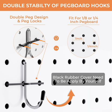 INCLY pegboard ring tool holder keeps small accessories visible and reachable