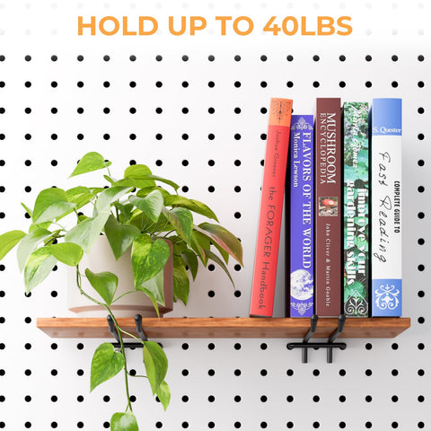 Close-up of INCLY pegboard tool organizer showing compact storage