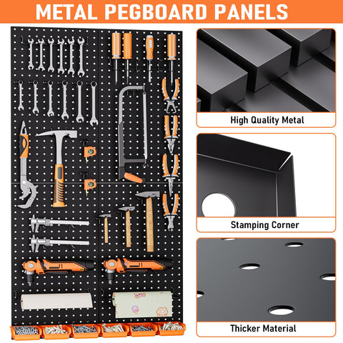INCLY pegboard wall mount setup demonstrating space-saving workshop organization.