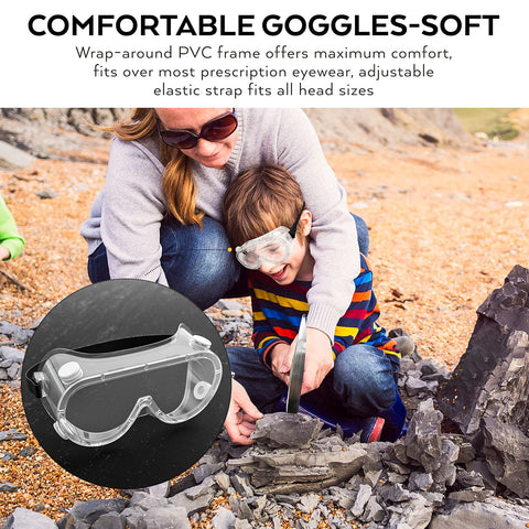 INCLY plastic magnifying lens 5x for quick mineral inspection