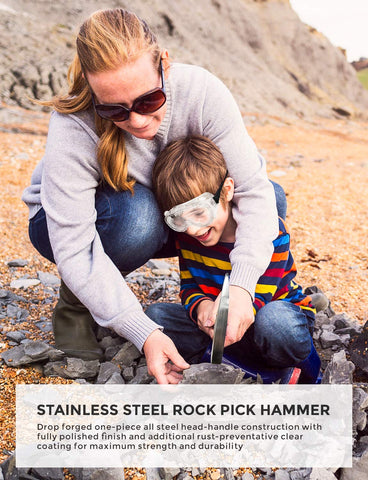 INCLY rock chisels in multiple sizes enable precise field shaping and specimen prep