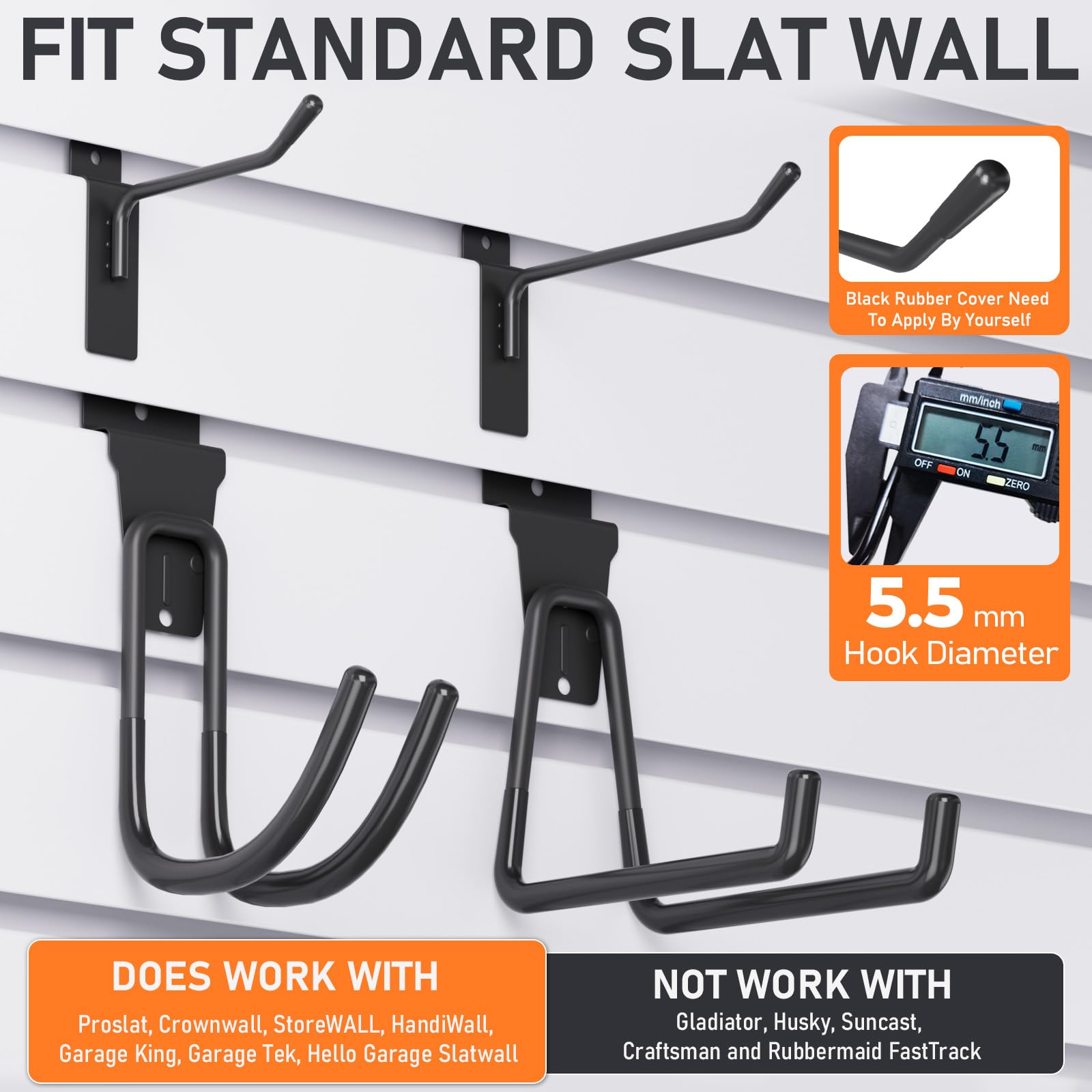 INCLY small U-hook detail highlighting versatile hanging options