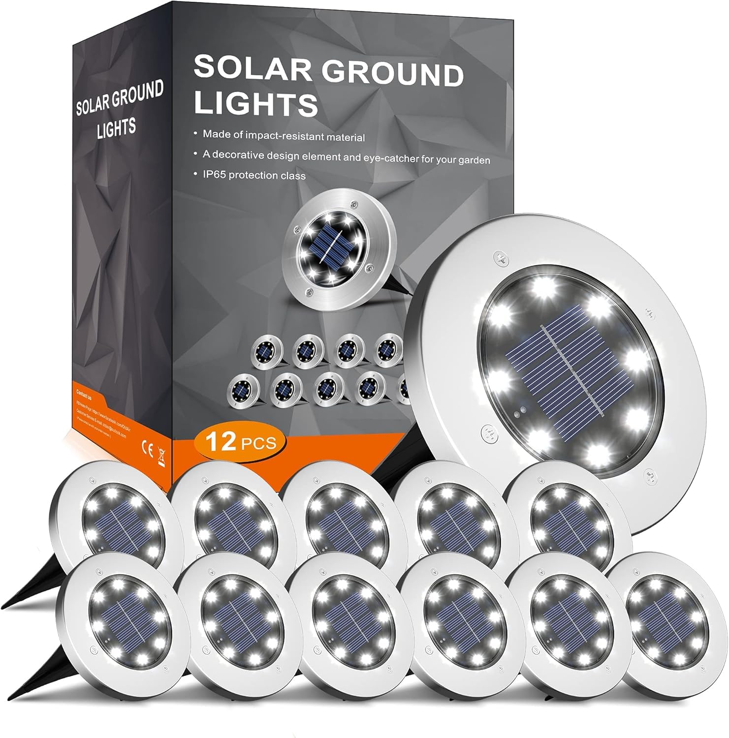 INCX solar light outdoor LEDs deliver bright, energy-saving pathway illumination.
