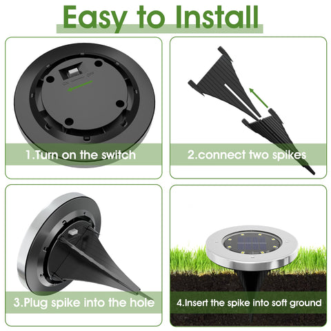 INCX solar light outdoor pack-4 showcases stainless steel and plastic durability in rain