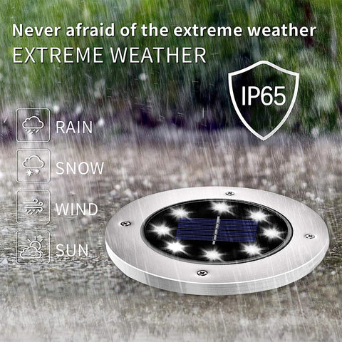 INCX solar lights garden-path view highlight durable waterproof design