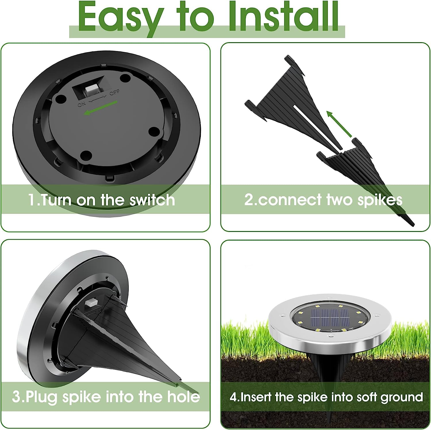 INCX solar lights lawn-ambience create inviting night atmosphere
