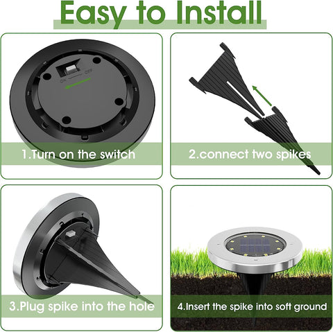INCX solar lights lawn-ambience create inviting night atmosphere