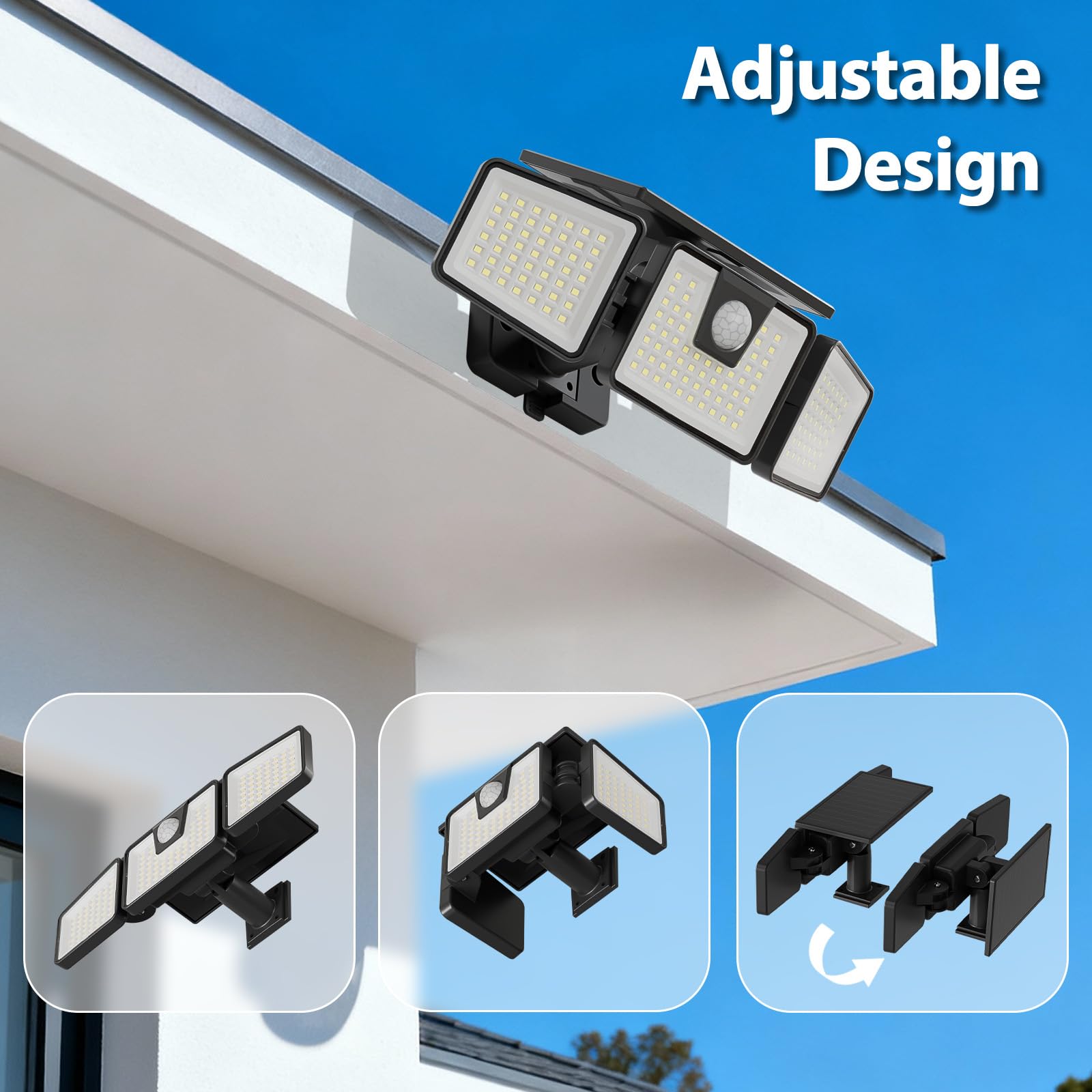 INCX motion sensor detects movement within 120 degrees for instant activation