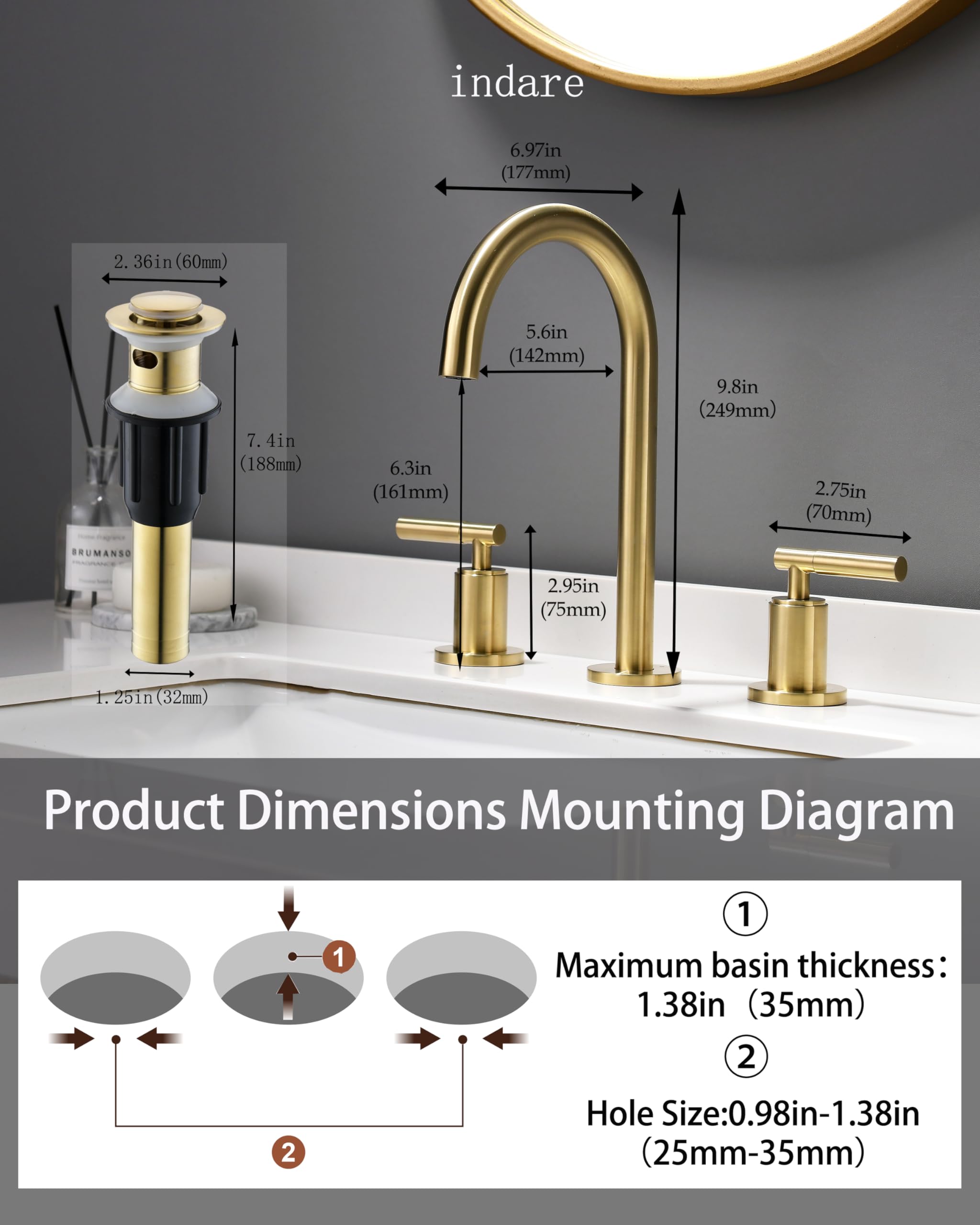 Indare ceramic disc valves offer durable, long-lasting performance.