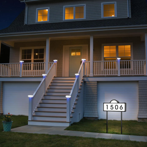 INDARUN solar address sign 2000mAh battery supports extended illumination