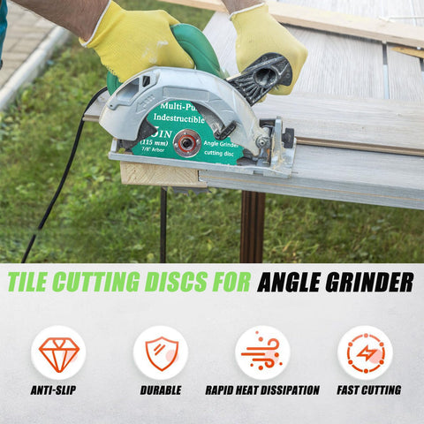 Indestructible Disc multi-material diamond blades handle tile, metal, wood