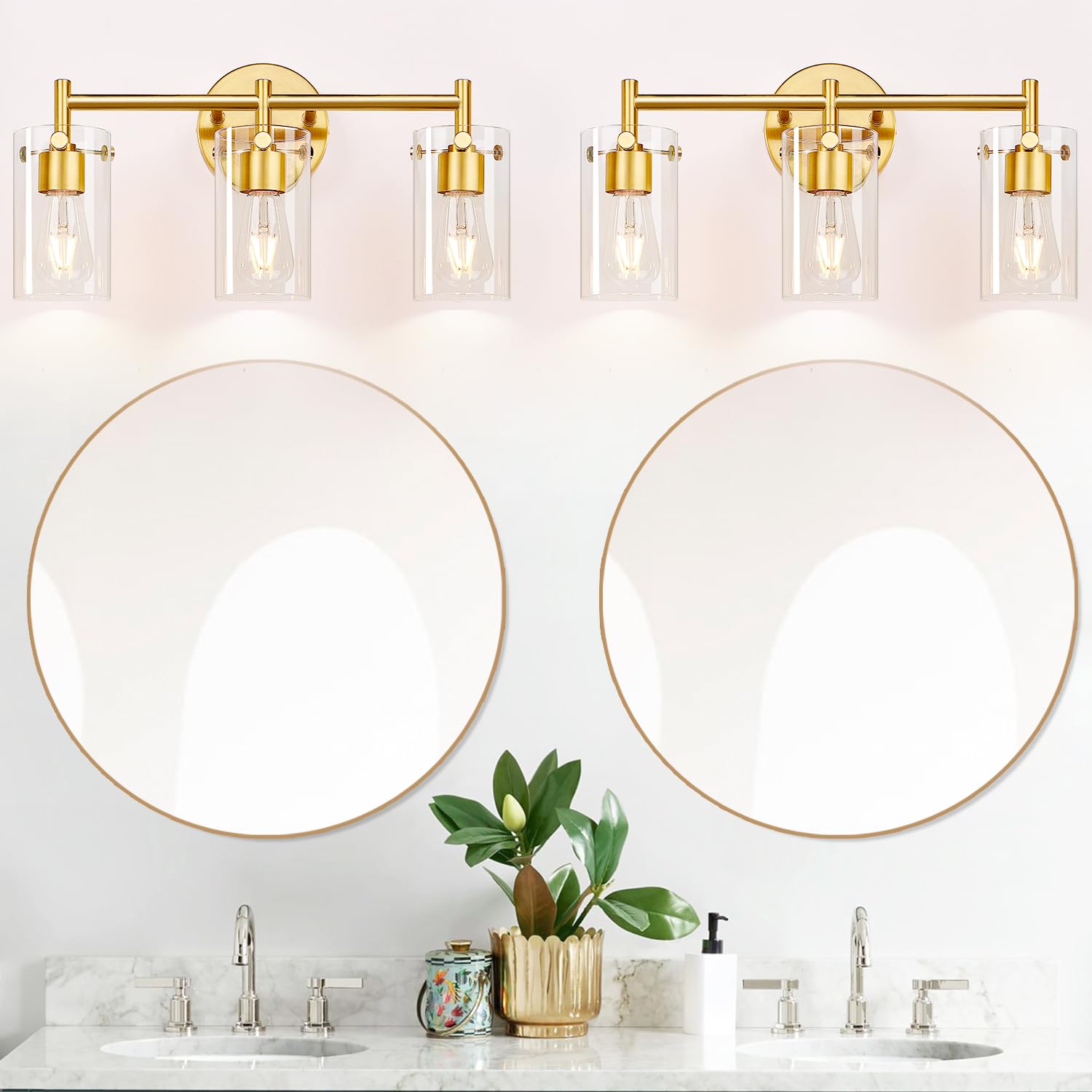 Indoi vanity light packaging and mounting hardware included