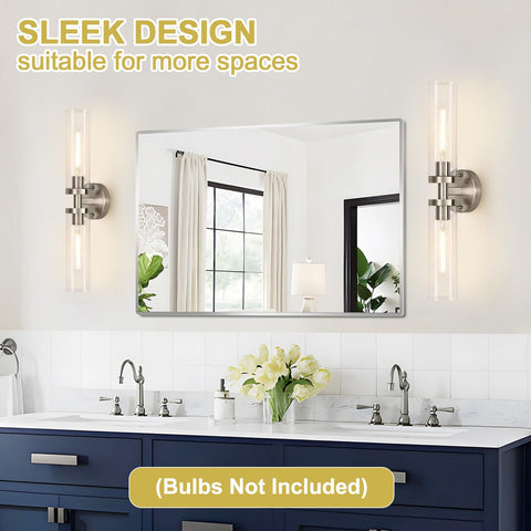 Indoi E26 heat-resistant socket in a bathroom wall sconce