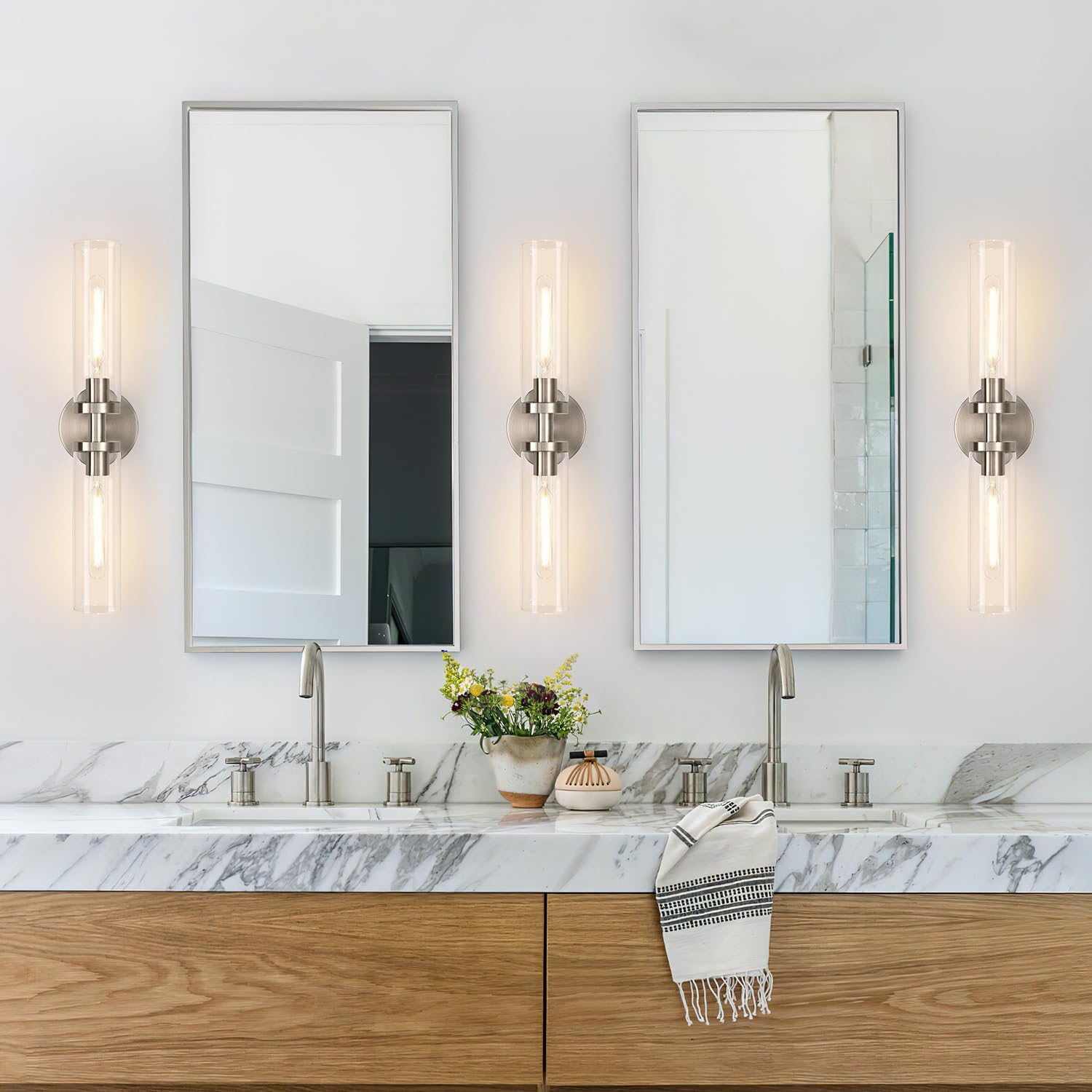 Indoi hallways sconce set of two providing balanced corridor lighting