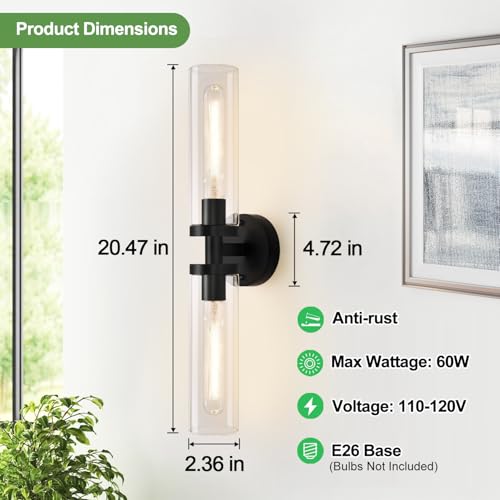 Indoi hardwired bathroom light ideal for elegant mounting in bathrooms and hallways.