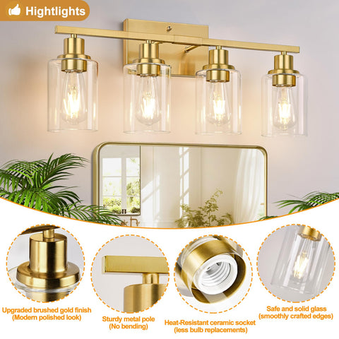 Indoi reinforced metal rings securely hold glass shades in place