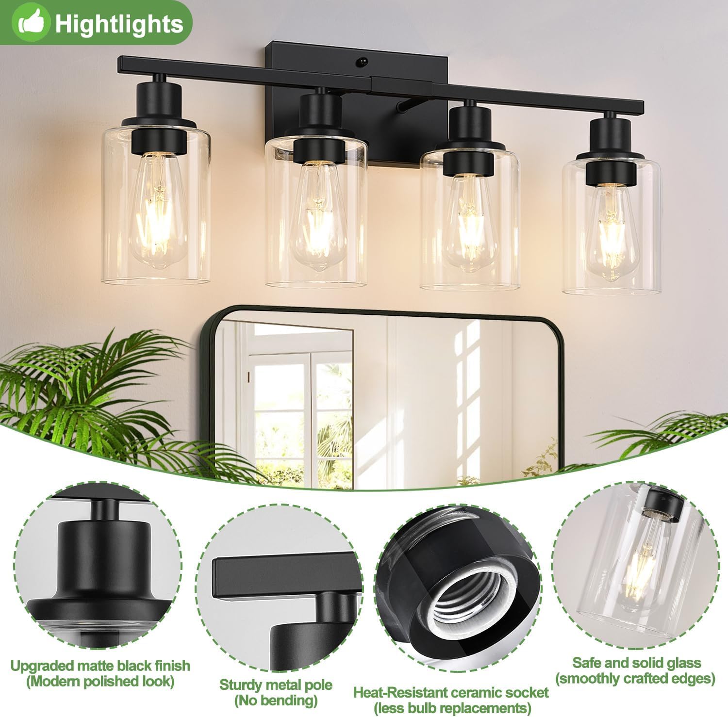 Indoi up-down mounting design allows flexible placement above mirrors or doorways.