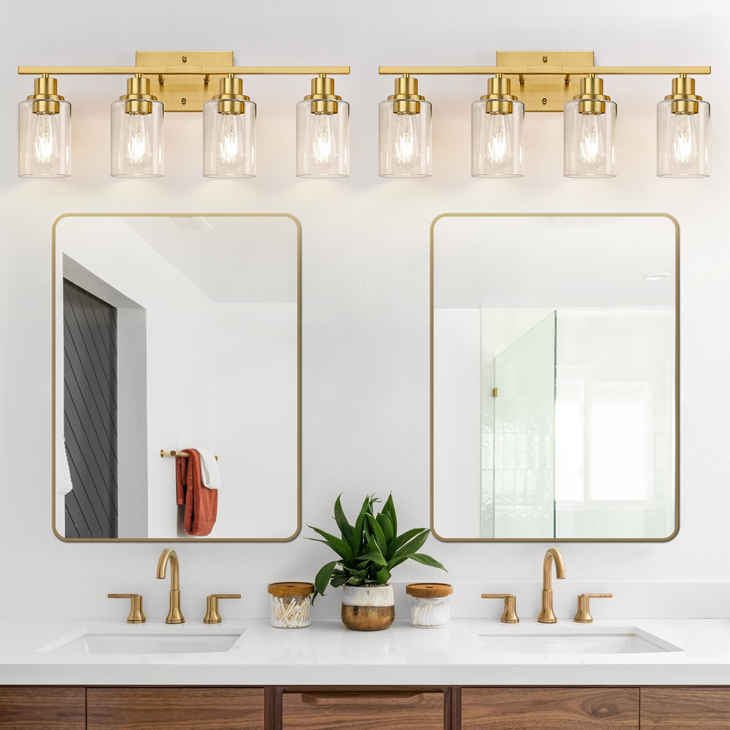 Indoi vanity light above mirror suits bathroom or living room use
