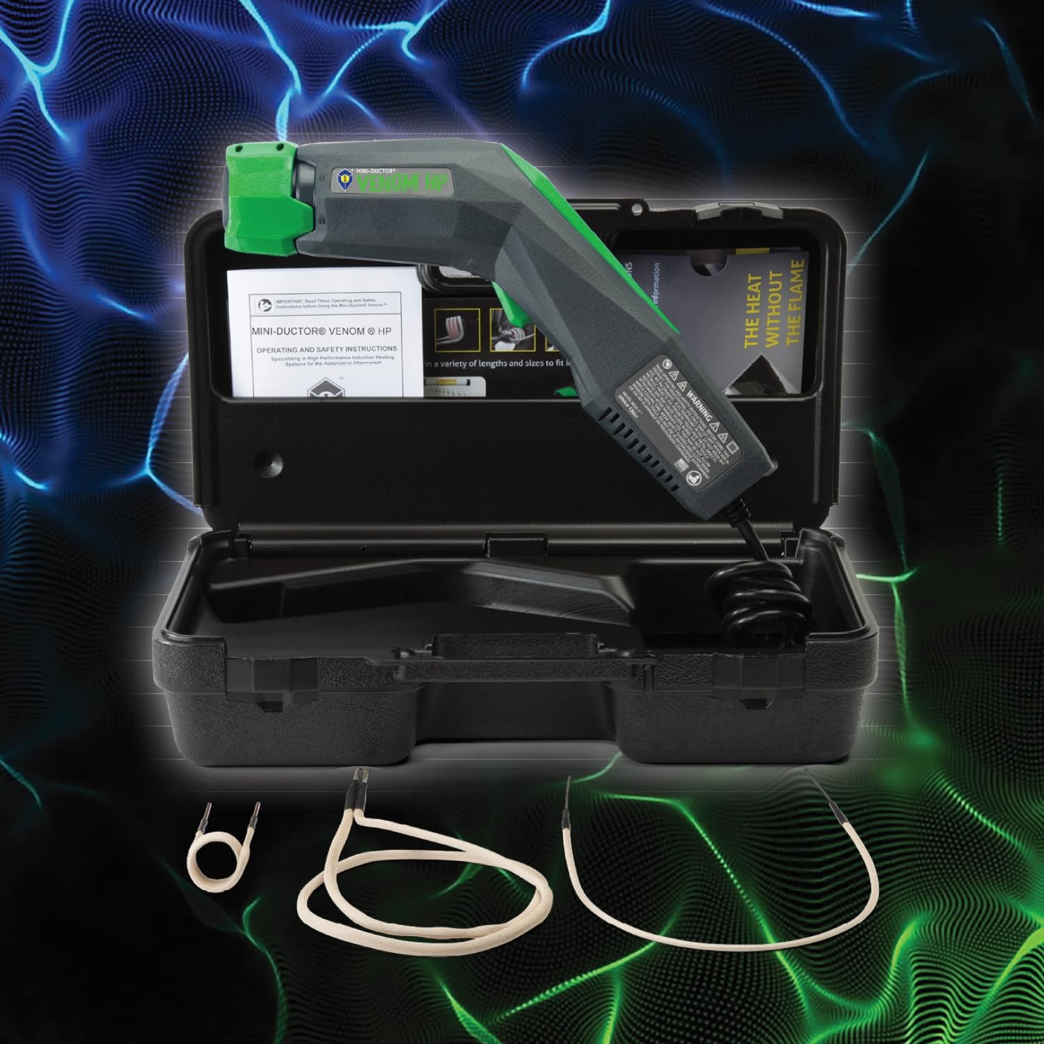 Induction Innovations Venom HP U-form coil reaches tight spaces for heat application