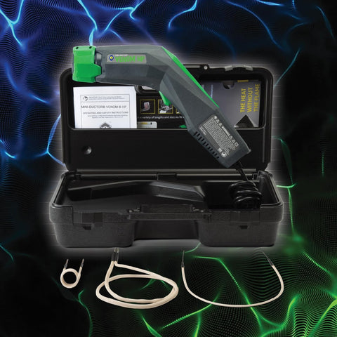 Induction Innovations Venom HP U-form coil reaches tight spaces for heat application