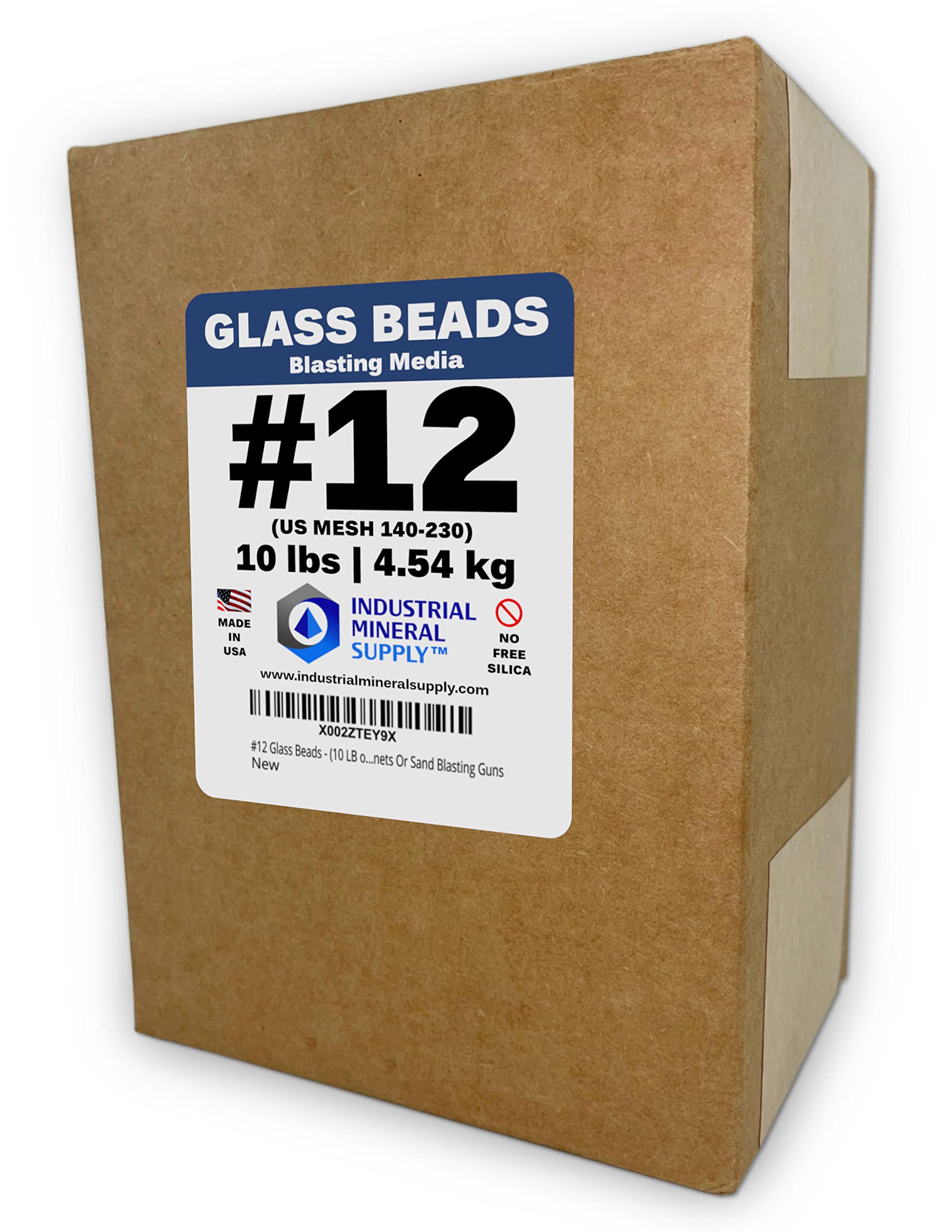 Industrial Mineral Supply glass beads round 140-230 mesh for precision blasting.