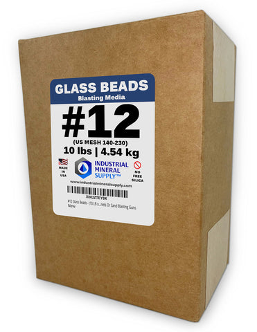 Industrial Mineral Supply glass beads round 140-230 mesh for precision blasting.