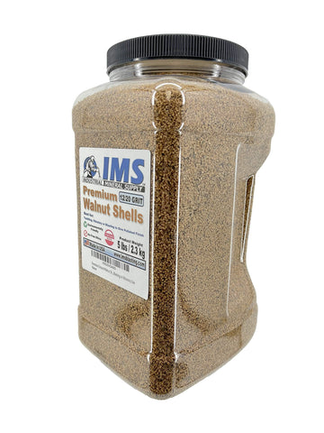 Industrial Mineral Supply tumble-media action closeup for vibratory finishing