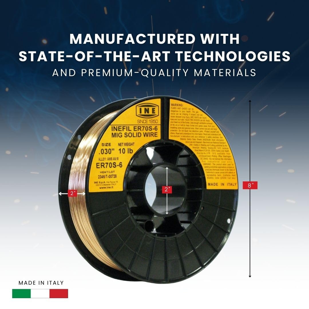 INEFIL ER70S-6 spool packaging highlights reliability for welding projects