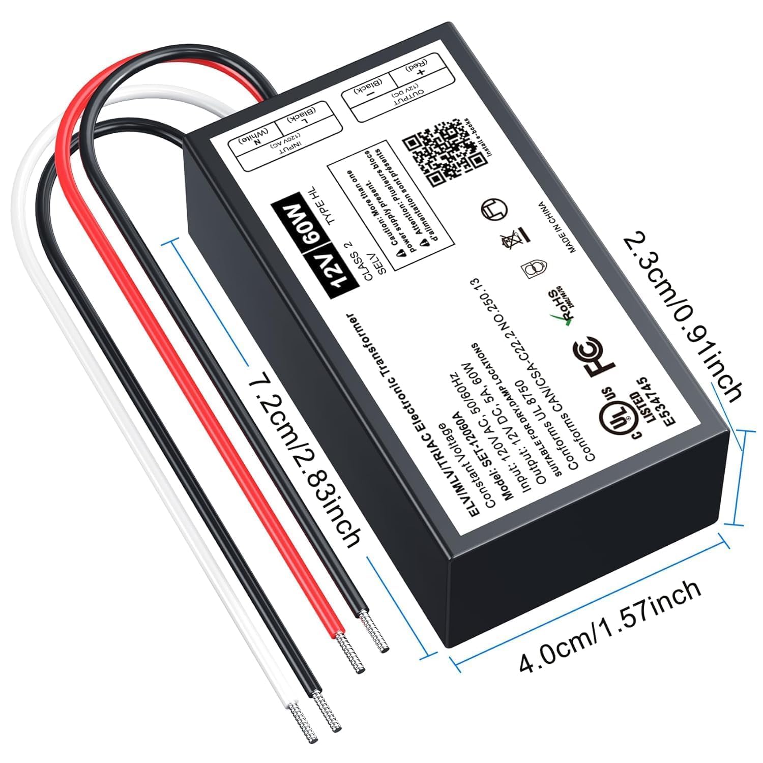 Inexaccessories 60W LED driver overheating protection highlights safety features