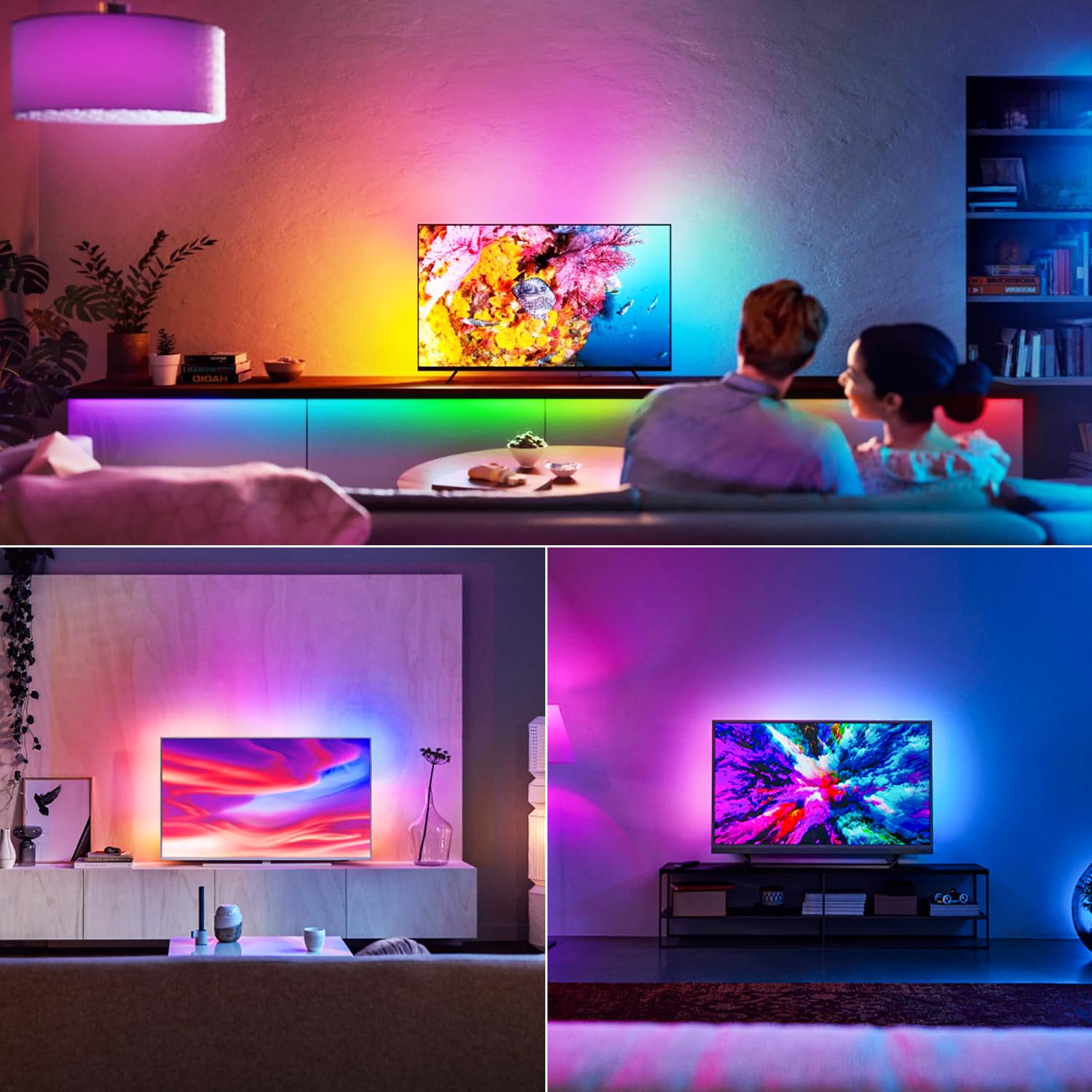 iNextStation flexible neon strip bends 360 degrees for creative shapes.
