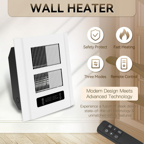 Infandy wall heater remote control lets you adjust settings from across the room