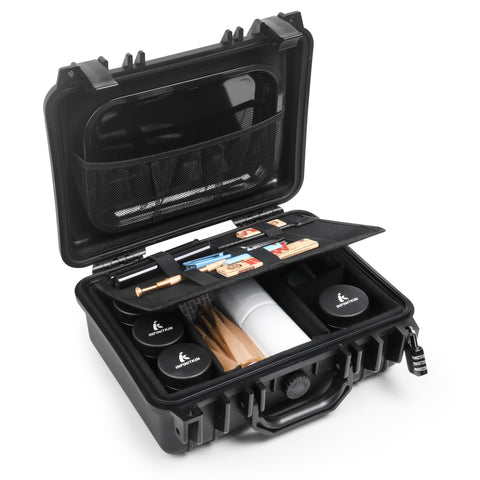 INFINITKIN XL smell-proof box with spacious interior for easy organization.