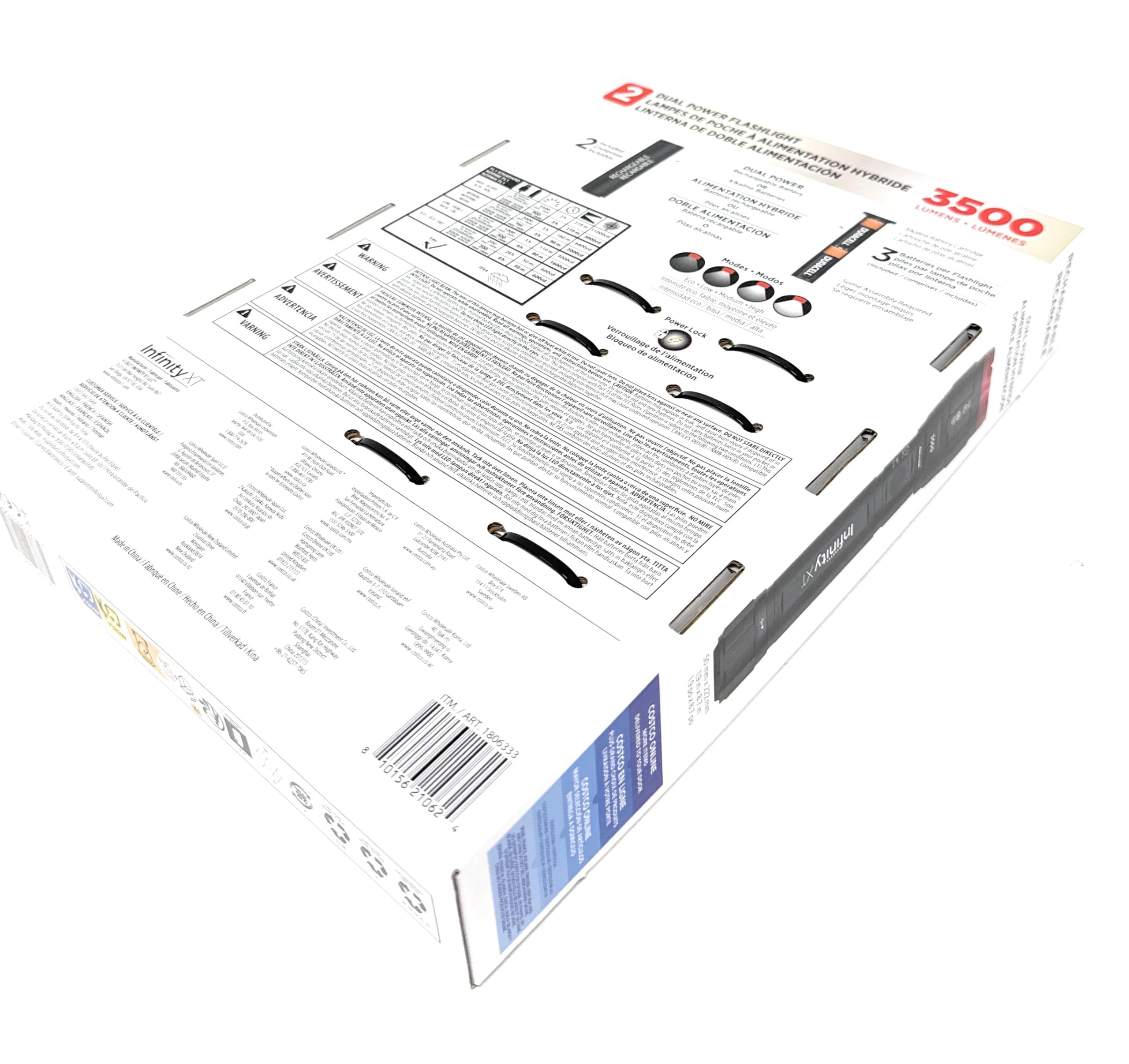 Infinity X1 ideal for emergencies and outdoor activities.