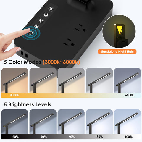 Infiway lamp offers five color modes for warm to cool lighting.