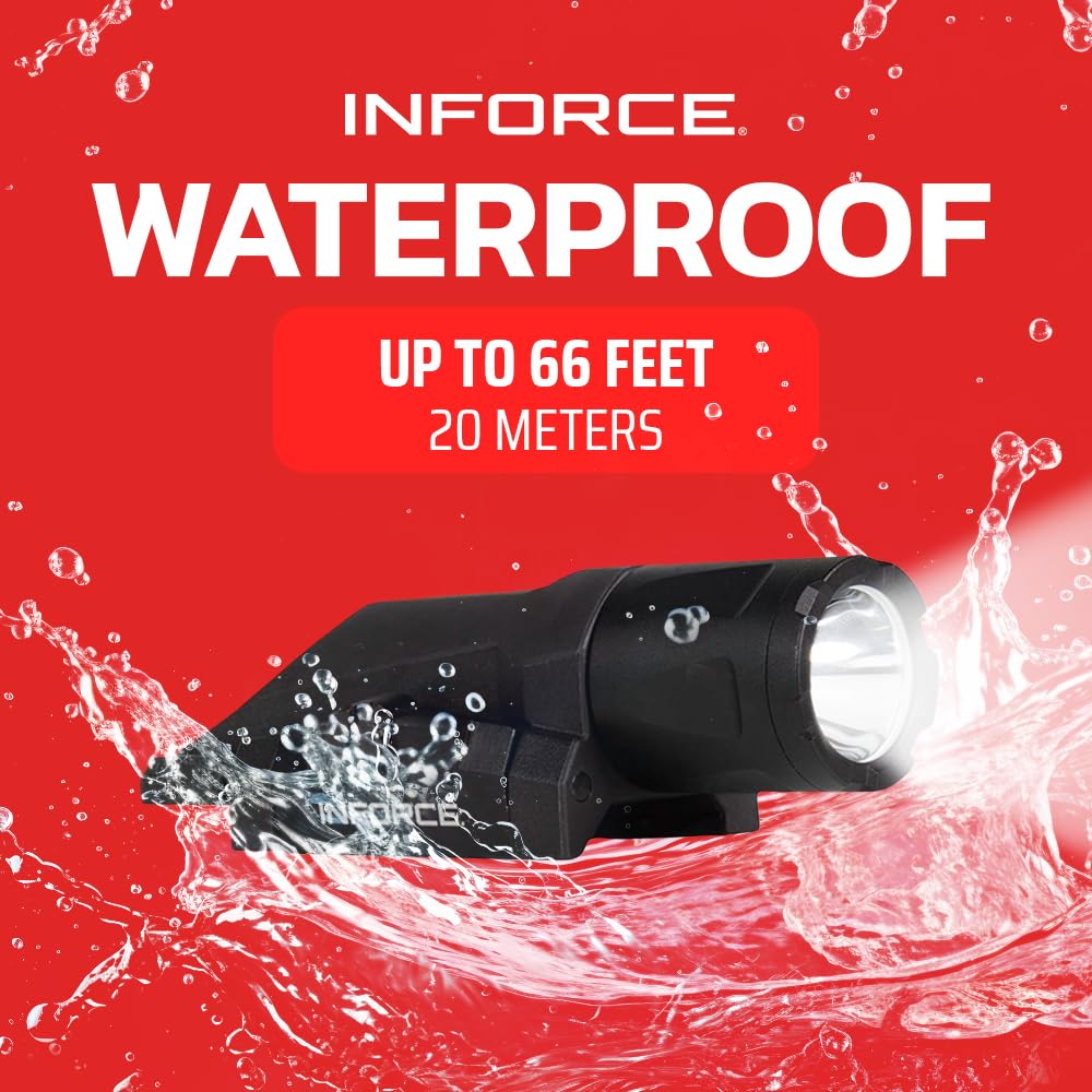 Inforce Gen 3 WML White battery not included, plan for power options.